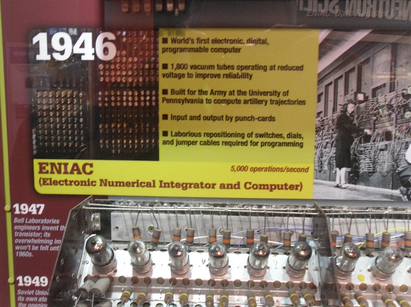 SDC12578.JPG - An electronic module of the ENIAC computer (first electronic computer, besides the British Colossus)