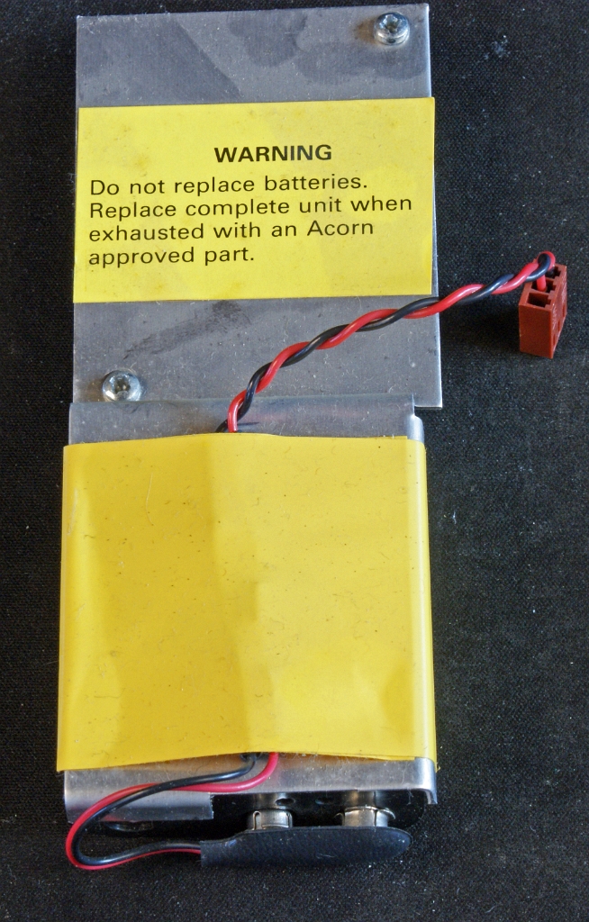 DSC03298.JPG - This is the internal battery: after some Masters started burning, the original lithium rechargeable batteries have been replaced by a pack of 3 alcaline non-rechargeable batteries (protected by a diode and resistor against charging).