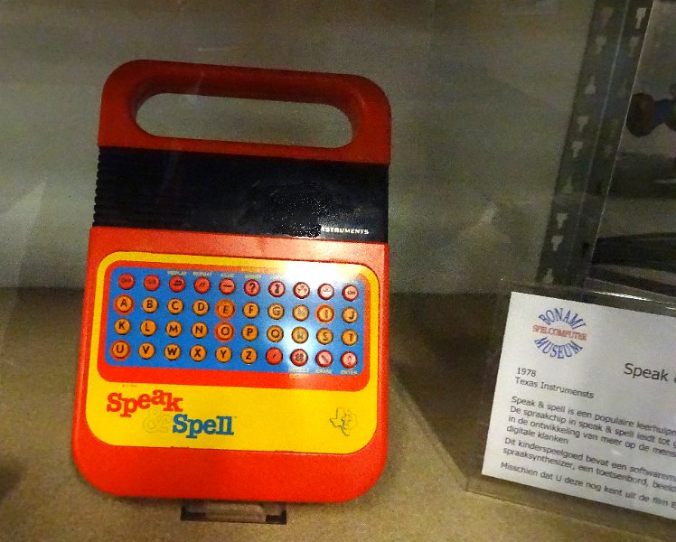 DSC03350.JPG - The famous Speak & Spell toy from Texas Instruments, 1978. This was the first computer from TI using the Solid State Speech technology.