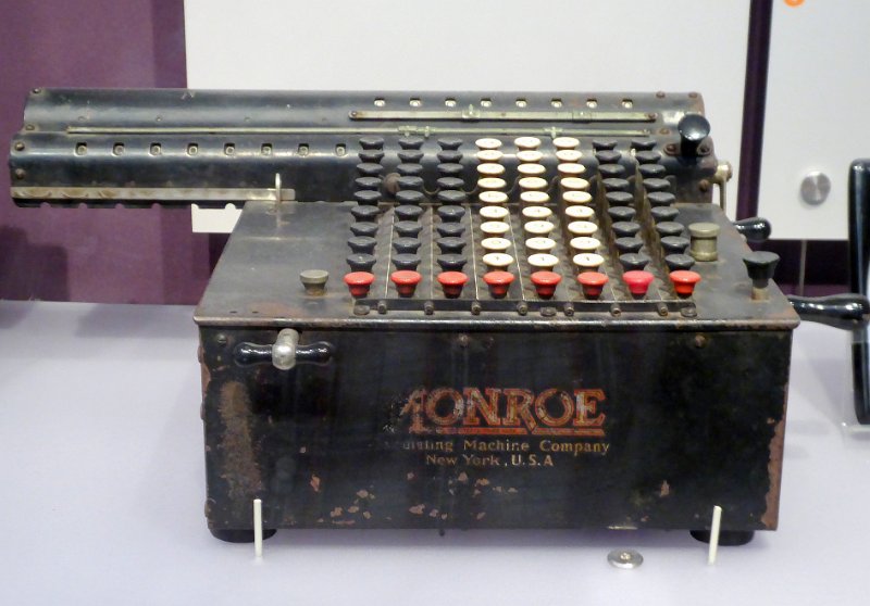 CHM014.JPG - A Monroe mechanical calculator.