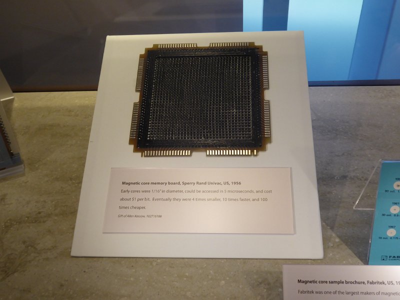 CHM042d.JPG - A slightly larger core memory board from another Sperry Rand Univac computer.