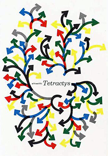 poster_Olivetti_Tetractys.jpg - The Tetractys was the most complex printing calculator built by Olivetti starting 1956. This is the frontpage of the publicity leaflet, itself an example of Italian modern art.